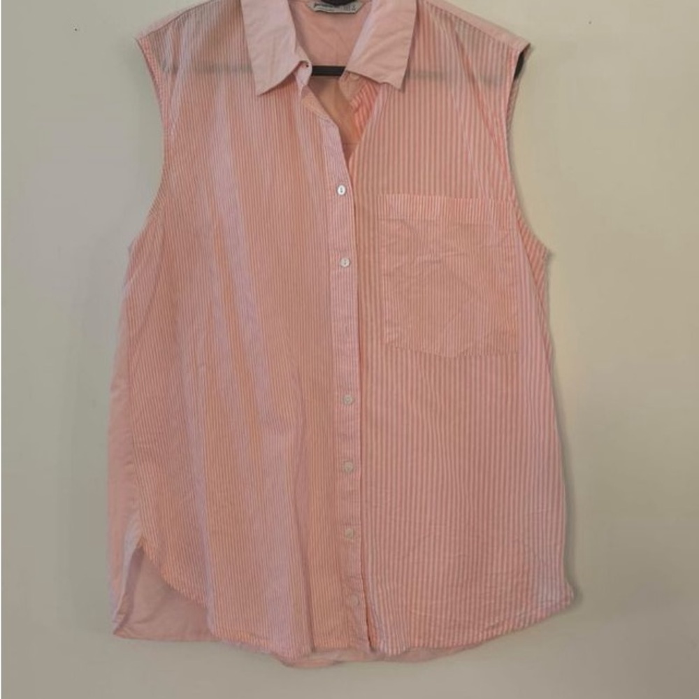 Stradivarius Light Pink Sleeveless Top
